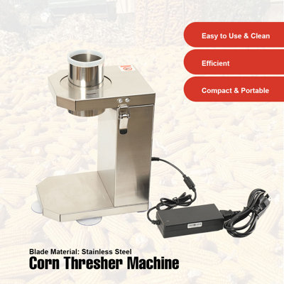 Fresh & Steamed Corn Sheller Electric Corn Stripper Semi-Automatic Maize Husking