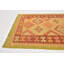 Tapis intérieur en laine rouge/orange 3 pi x 4 pi 10 po one-of-kind à la main-noué la new age Elland