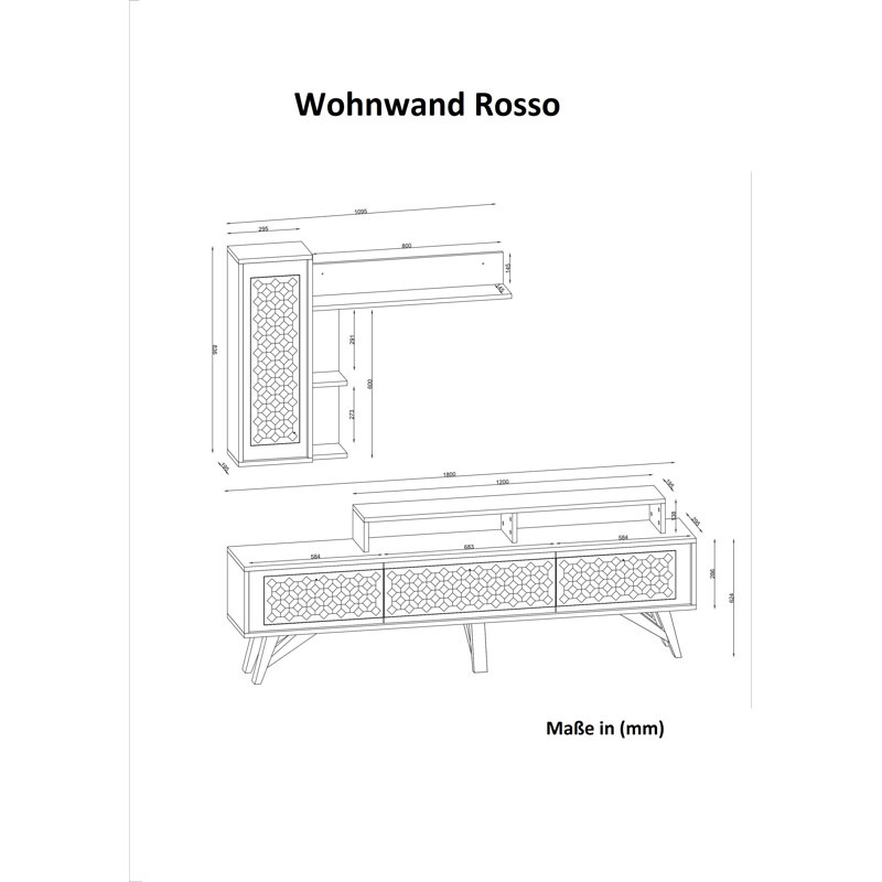 Moll Entertainment Center for TVs up to 78"