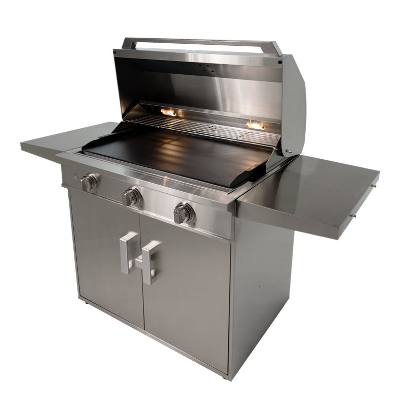 36 Inch Outdoor Built-In Induction Griddle, Stainless Steel