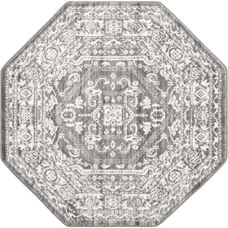 Oriental Indoor Rug, Octagon 5'3"