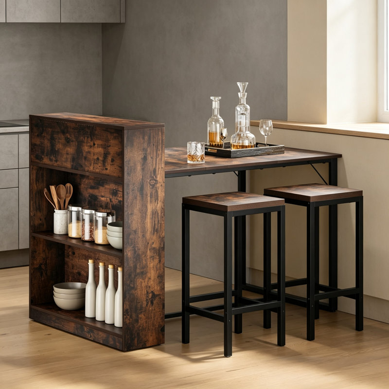 Metal Base Dining Table