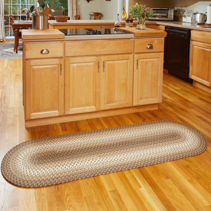 Tapis intérieur / extérieur tressé à la main Ephrata, Tapis de couloir 2 pi x 6 pi