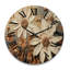 Horloge murale en bois massif Vasanthan-1974311782