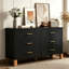 Commode double 6 tiroirs en bois robuste-1367436735