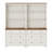 Corretta 72.1"H X 67.7"W Bookcase With 3 Drawers Set Of 2, Tall Book Case With 3-Tier Open Book Shelfs, Large Wood Bookcases Farmhouse Bookshelves For Living Room Bedroom Home Office Kitchen-900511905-880695450
