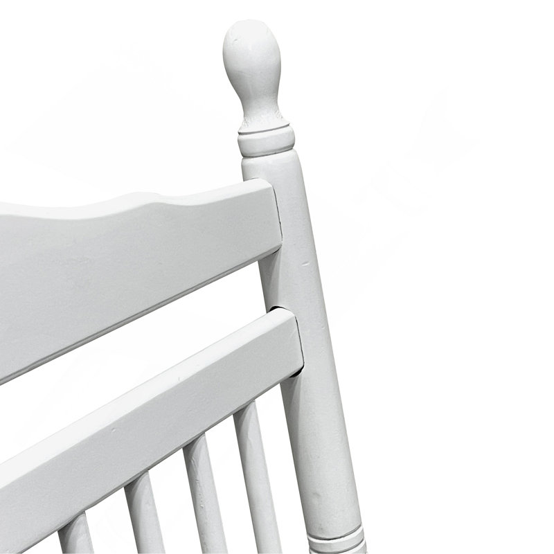 Chaise berçante balcon porche adulte, Blanc
