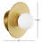 Allegra Steel Flush Mounted Sconce-44138666