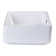 EAGO 14.125'' White Ceramic Rectangular Bathroom Sink with Overflow