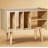 Mid-Century Modern Record Player Stand With Vinyl Storage, Heavy-Duty Turntable Cabinet With Display Shelf For Living Room And Bedroom