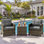Arlayne 2-Person Outdoor Patio Seating Group with Cushions