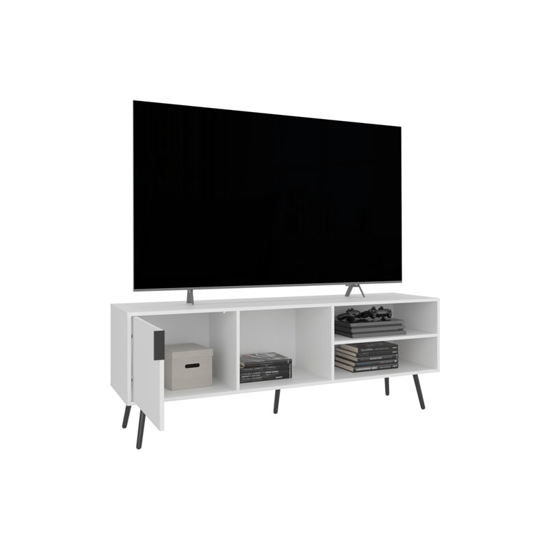 Meuble télé Long Beach, salon, blanc