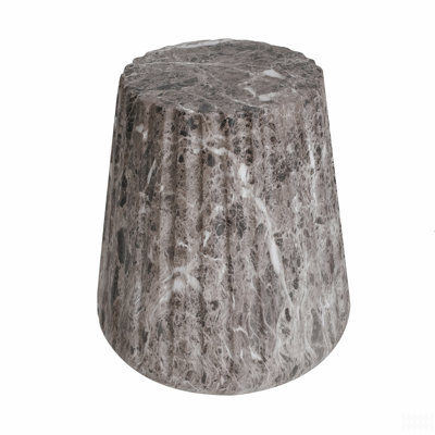 Outdoor Cleme Carved Side Table