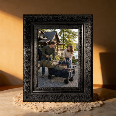 8" x 10" Black 3 PCS Picture Frame for Family Photo Display