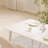 Rectangular Pure White Rock Slab Dining Table-1309450941