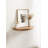 Canvey Half Moon Solid Wood Floating Table Shelf-286678855