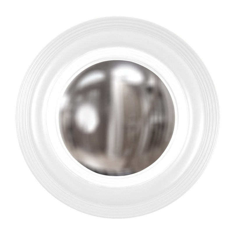 Round Mirror, White