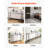 Marble Console Table Modern Narrow Long Console Table With Power Outlet