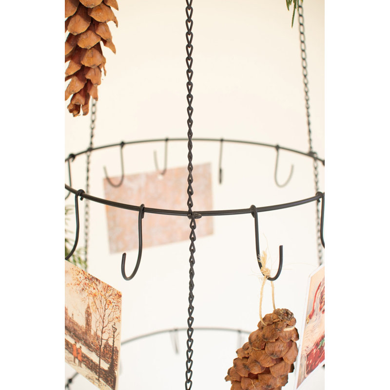  Arbre suspendu en métal pour ornements des Fêtes - H 42,9 po