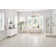 Angora Framework 13.75" x 12.25" Polished Marble Subway Mosaic Floor and Wall Tile