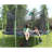 AOTOB Round Backyard Trampoline with Safety Enclosure