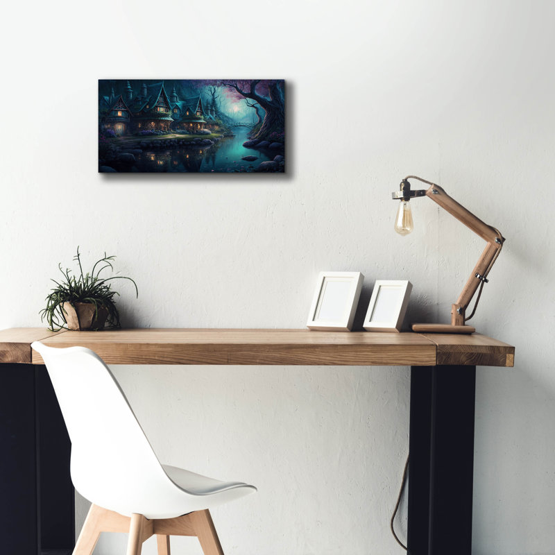 «Forest Village 2» par Cameron Gray, H 12 po x l 24 po x P 0,75 po