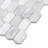 12" x 10" Honed Hexagon Natural Marble Floor & Wall Mosaic Tile-121289175