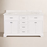 Ronnie 60'' Double Bathroom Vanity with Top