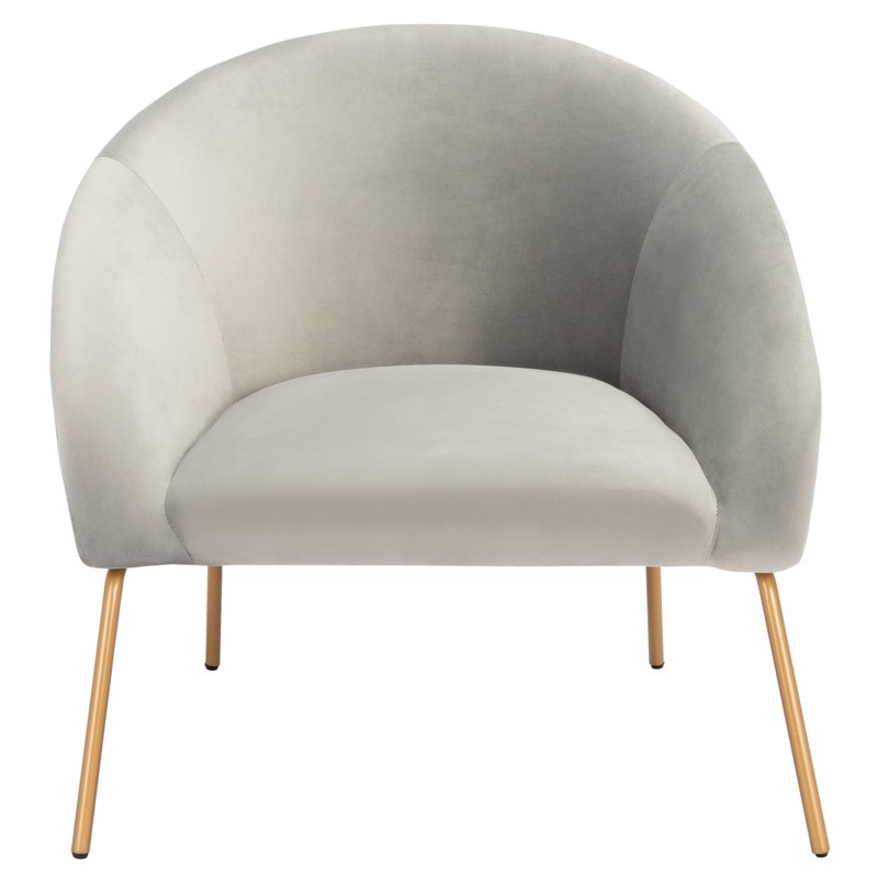 Fauteuil Andelain, Velours gris