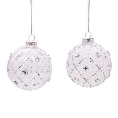 Ornement boule de bijoux en plumes