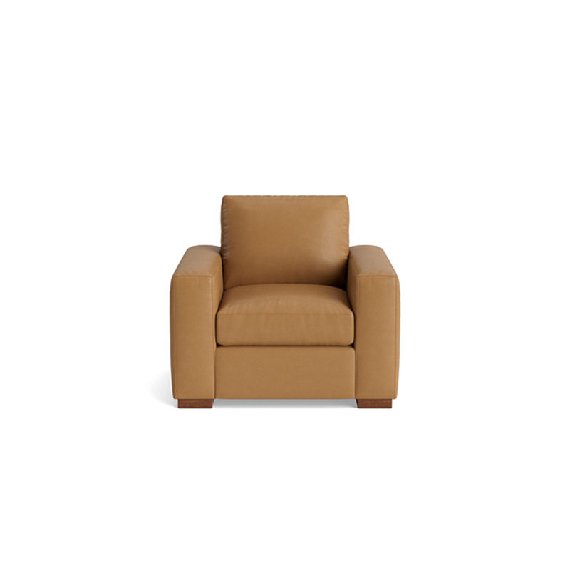 Couch Potato Chair, Leather - Butterscotch