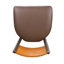 Chaise d'appoint en brun