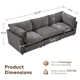 106.38” W Oversized 3-Seater Modular Sofa