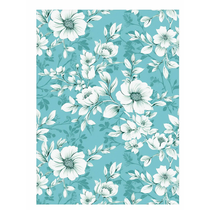«Floral Flowers II Shabby Chic», reproduction d'art non encadrée, H 30 po x l 20 po