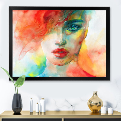Mannequin avec maquillage Vivid IV - décoration murale sur toile glam