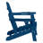 HDPE Adirondack Foldable Chair Wood Texture With Cup Holder(Set Of 4)-684981173