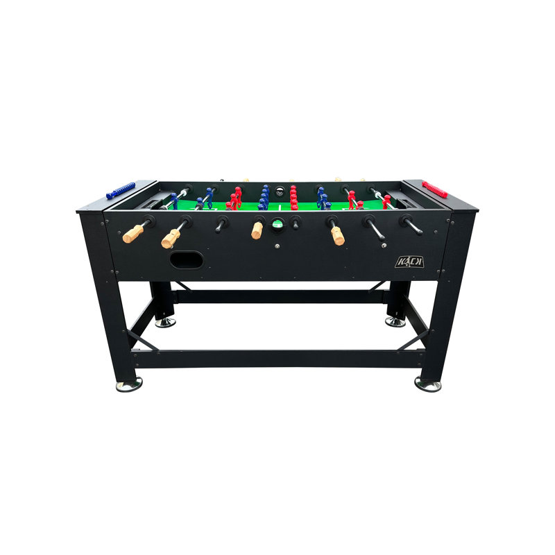 KICK Dyad 55" 2-in-1 Swivel Multi Game Table-Billiards & Foosball - Home & Game Room Entertainment, Black
