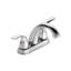 Robinet de salle de bain, 2, robinet à arc moyen 5,45 po, teinture, valve à cartouche, robinet de pont moderne, 2 poignées, acier inoxydable-128793399