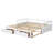 White Extendable Wooden Daybed with Trundle & 2 Storage Drawers - Sofa Bed for Bedroom & Living Room-117496299