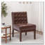 Chaise d'appoint avec surpiqûres gaufrées