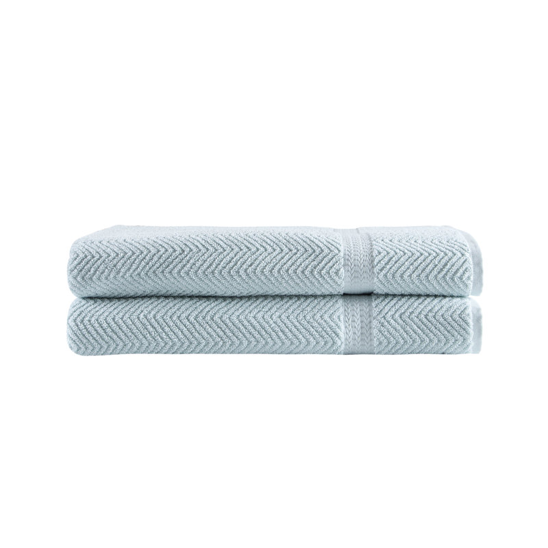 Vandewa Luxury Turkish Cotton Bath Sheet Set, Light Aqua, Bath Sheet - 2 Pack