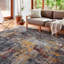 Tapis gris tissé à la machine Leonara-1731760922