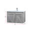 Ensemble de meuble-lavabo mural simple 30 po Agostini-638184325