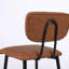 Upholstered Counter Stool with Metal Frame-271538351