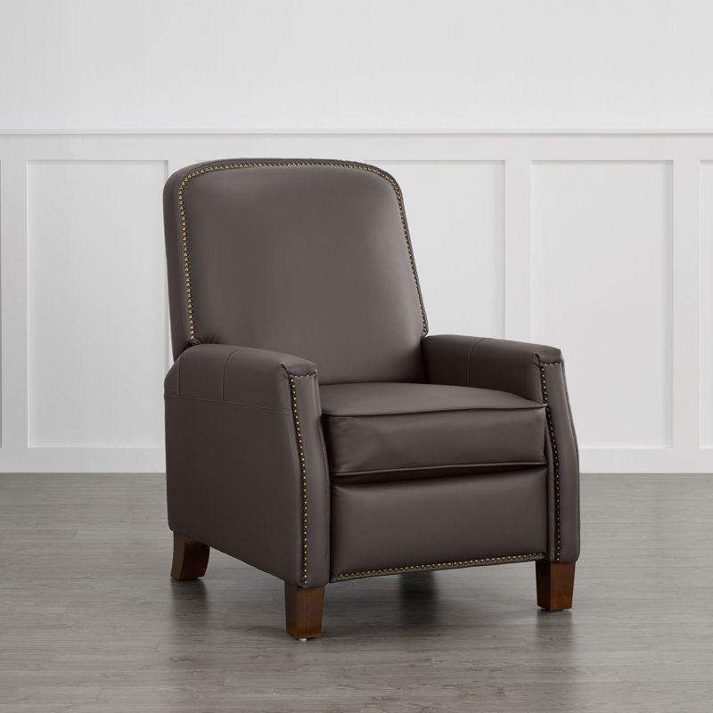 Fauteuil inclinable manuel Shamani, Simili cuir brun foncé