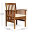 2Pcs Chaises de salle à manger d'extérieur en bois avec coussins et chaise d'extérieur 2Pcs Temps doux-607293585