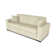 Cappella 85" Italian Top Grain Leather Queen Sofa Bed with Memory Foam Mattress