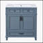 Meuble-lavabo de 30 po avec lavabo en céramique, structure en bois massif-100022503