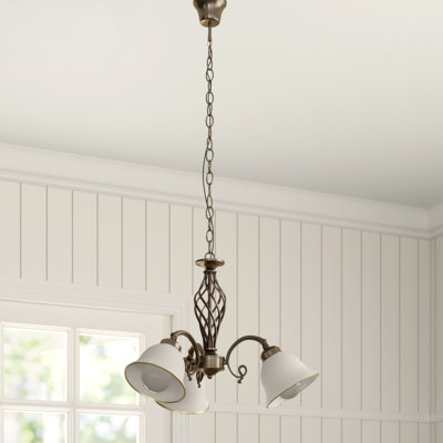 3 - Light Candle Style Chandelier