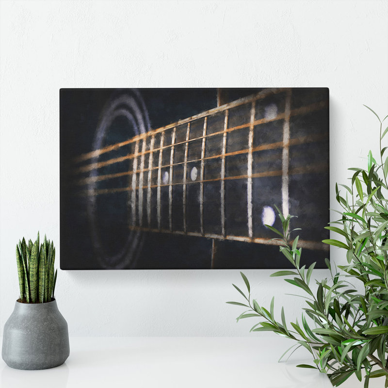 Strings of the Guitar - Wrapped Canvas, 30cm H x 45cm W x 4cm D